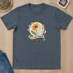T-shirt mockup — Dark Heather
