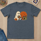 T-shirt mockup — Dark Heather