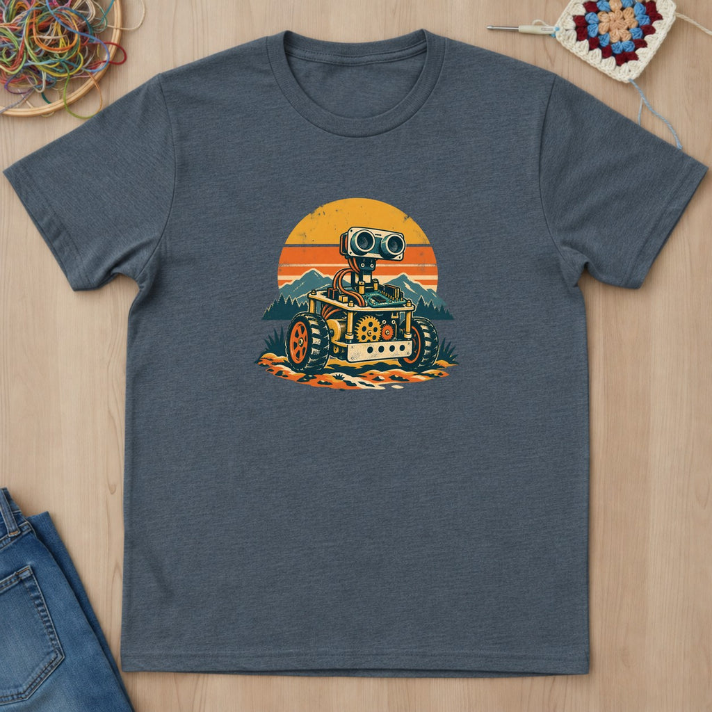T-shirt mockup — Dark Heather