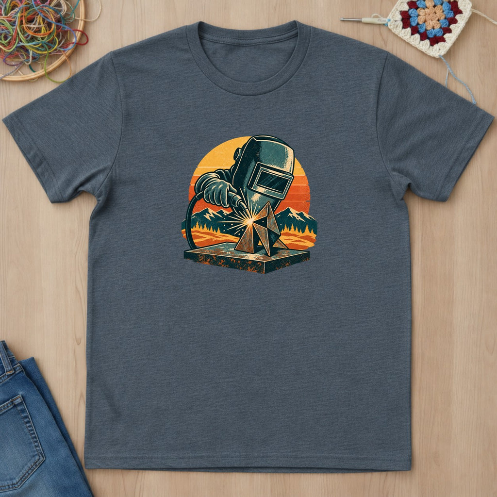 T-shirt mockup — Dark Heather
