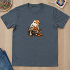 T-shirt mockup — Dark Heather