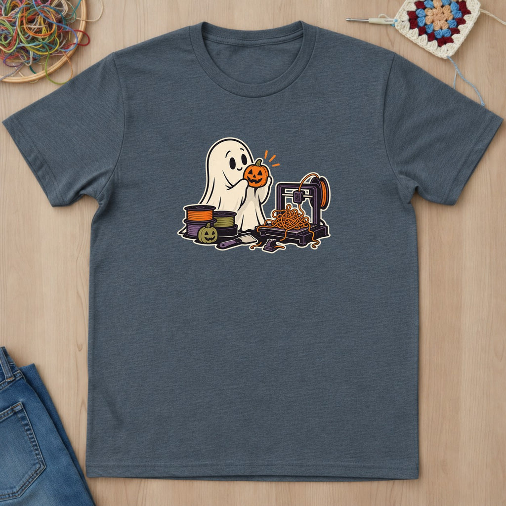 T-shirt mockup — Dark Heather