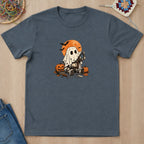 T-shirt mockup — Dark Heather