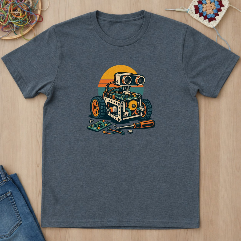 T-shirt mockup — Dark Heather