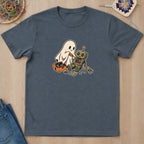 T-shirt mockup — Dark Heather