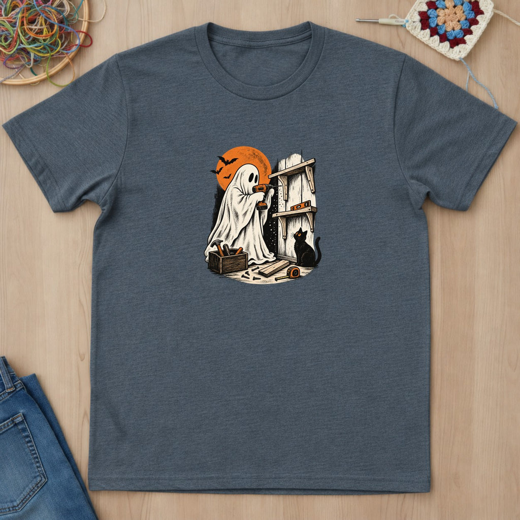 T-shirt mockup — Dark Heather