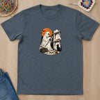 T-shirt mockup — Dark Heather