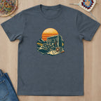 T-shirt mockup — Dark Heather