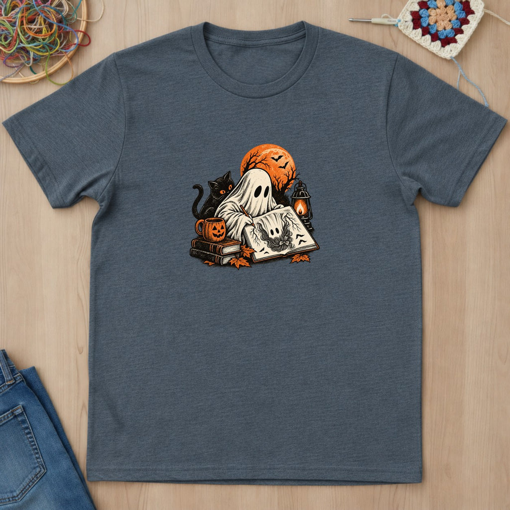 T-shirt mockup — Dark Heather