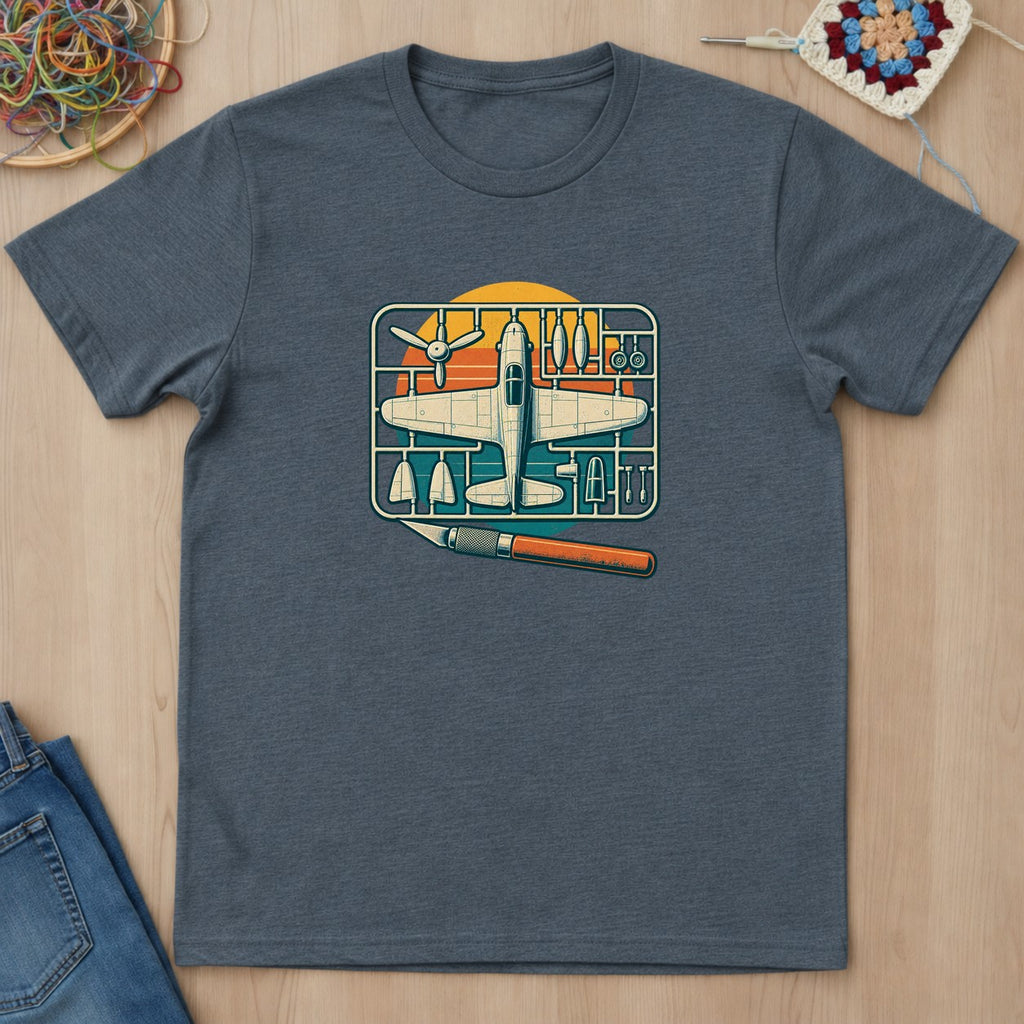 T-shirt mockup — Dark Heather