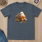 T-shirt mockup — Dark Heather