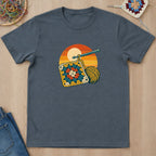 T-shirt mockup — Dark Heather