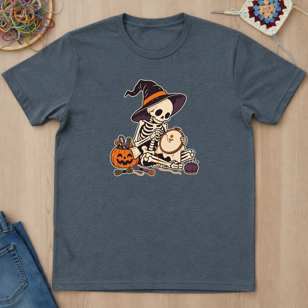 T-shirt mockup — Dark Heather