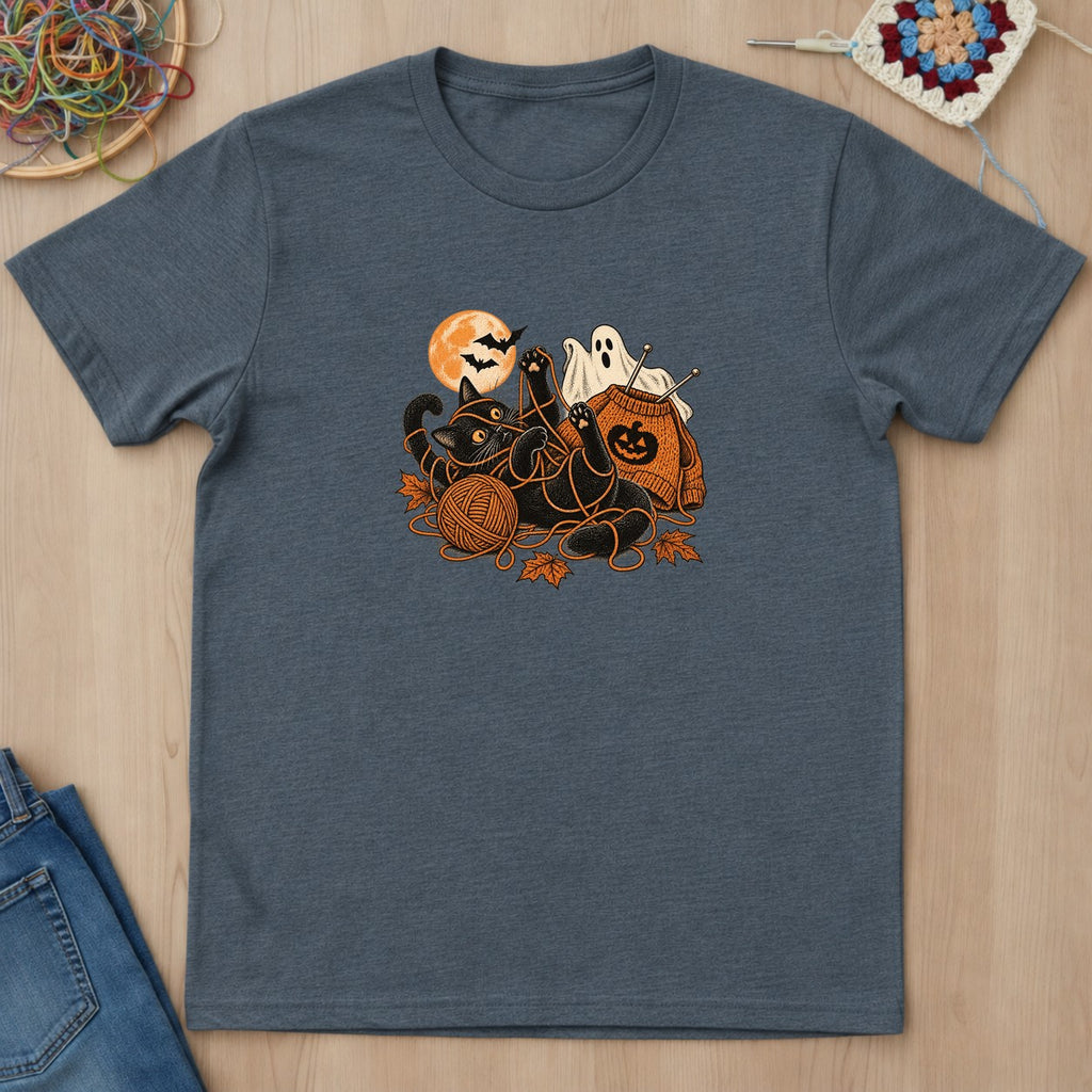 T-shirt mockup — Dark Heather