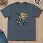 T-shirt mockup — Dark Heather