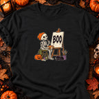 Squelette peintre Boo — T-shirt noir