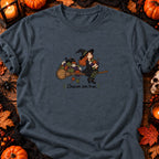 Sorcière et pelotes Chacun son truc — T-shirt gris anthracite chiné