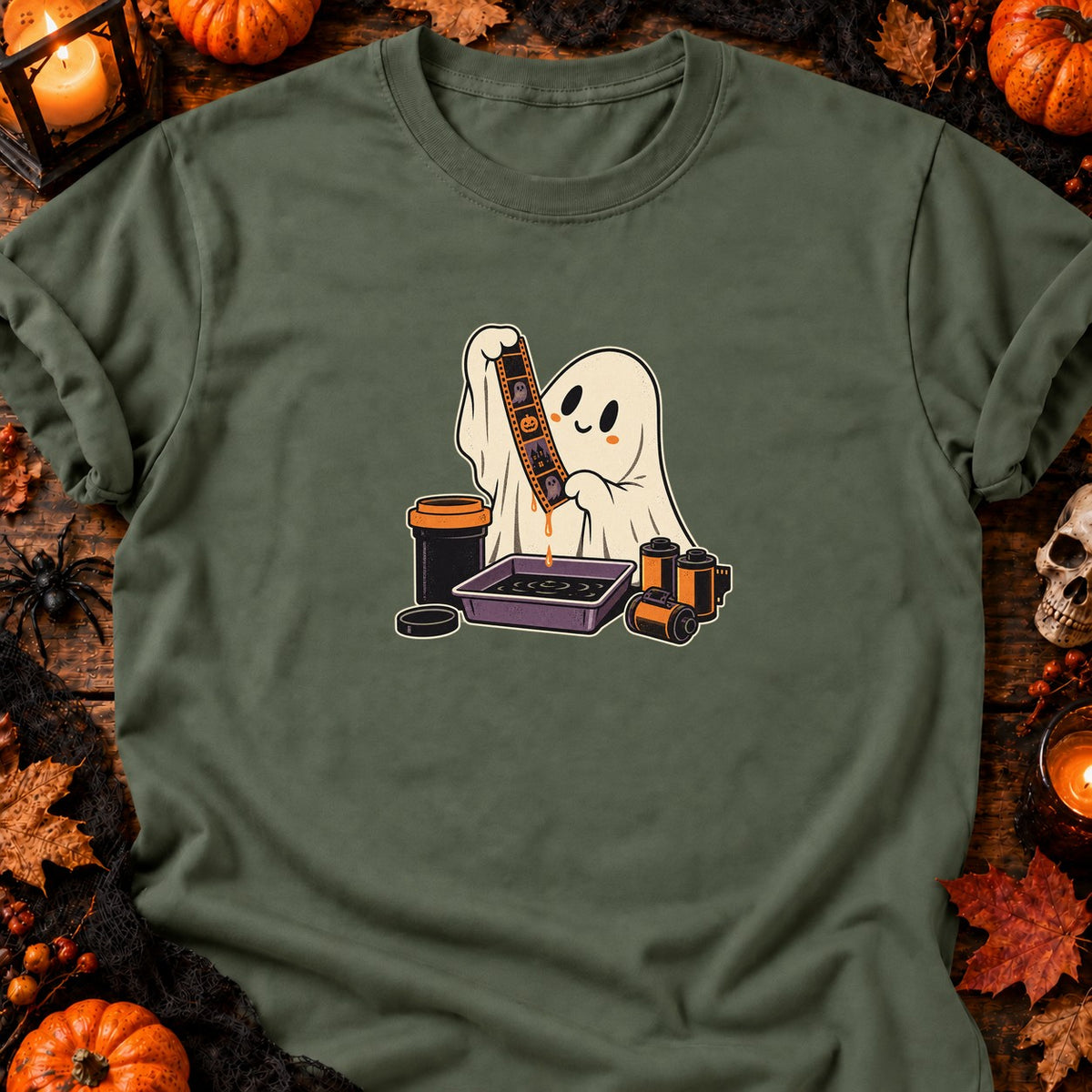 Fantôme du labo photo — T-shirt vert militaire