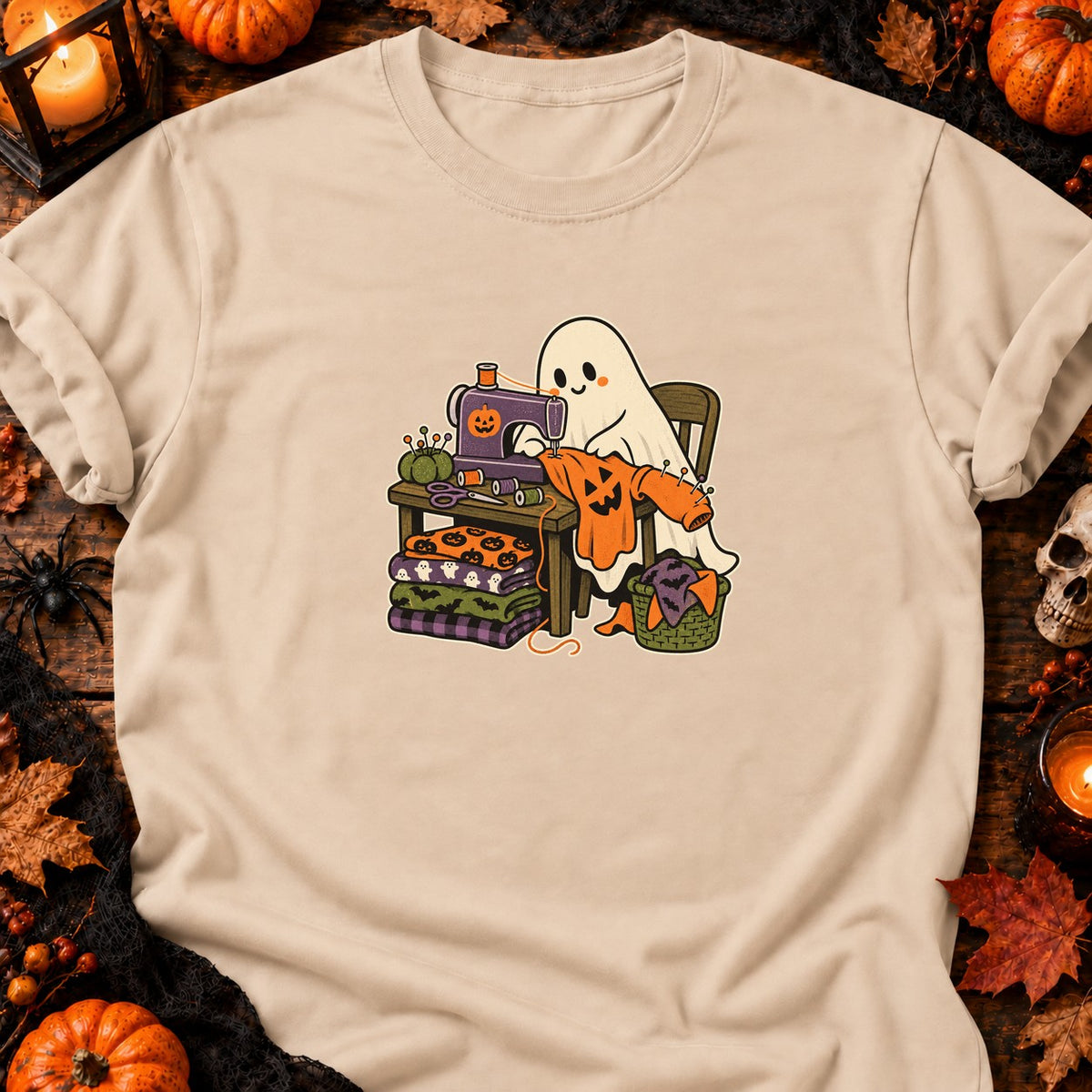Fantôme couturier à la machine — T-shirt naturel
