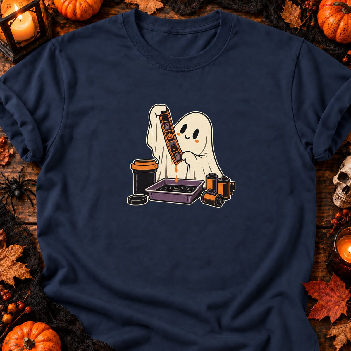 Fantôme du labo photo — T-shirt bleu marine