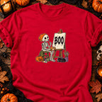 Squelette peintre Boo — T-shirt rouge