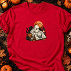 Fantôme dessinateur de maison hantée — T-shirt rouge