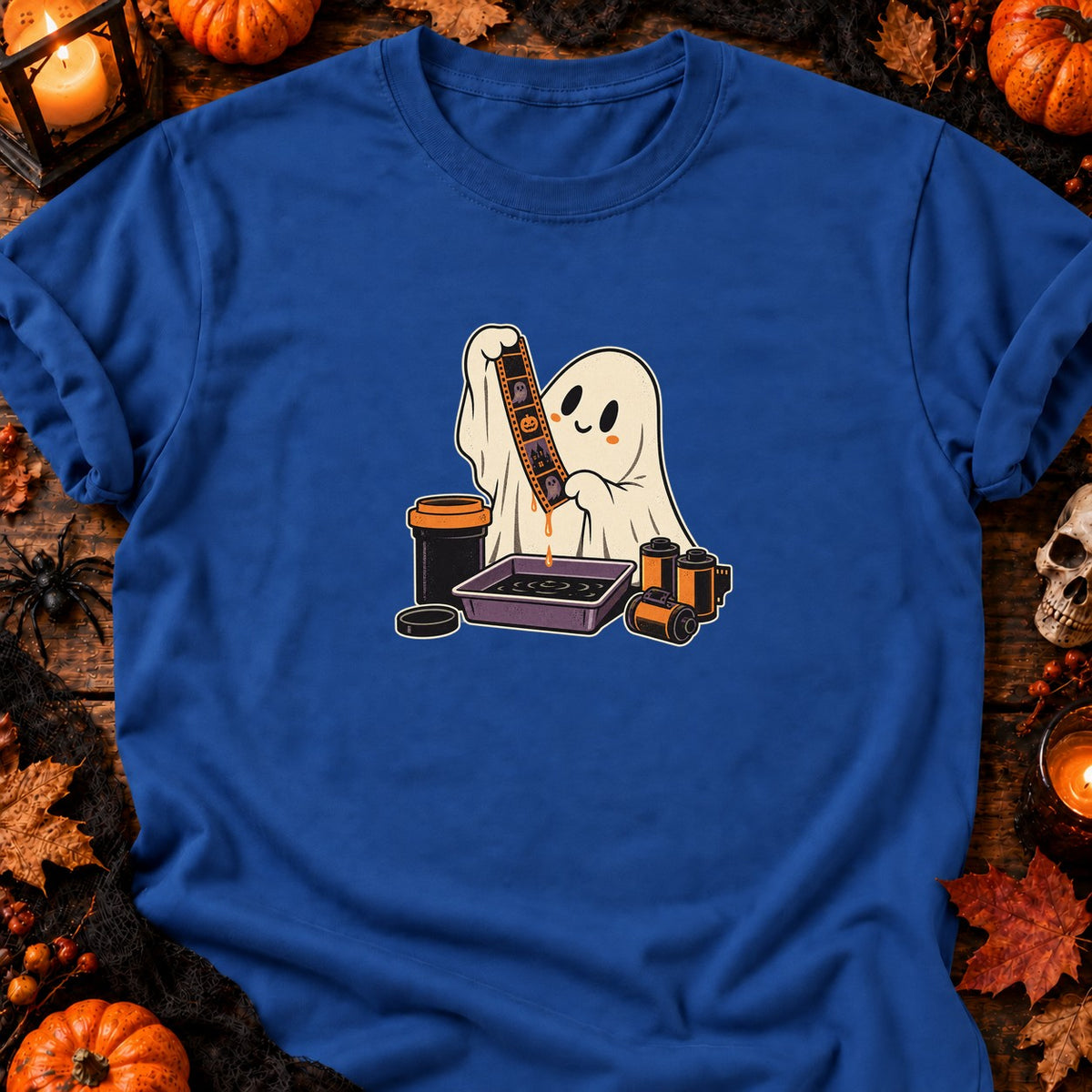 Fantôme du labo photo — T-shirt bleu roi