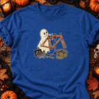 Fantôme restaurant un cadre de vélo — T-shirt bleu roi