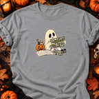 Fantôme et maquette d’avion — T-shirt gris chiné