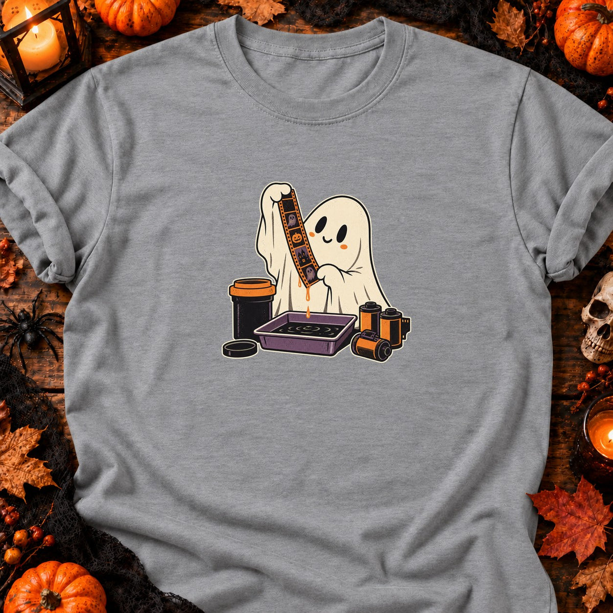 Fantôme du labo photo — T-shirt gris chiné