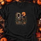 T-shirt Sorcière au balcon jungle, coloris noir