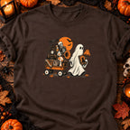 T-shirt Fantôme Brocanteur Vintage, coloris chocolat foncé