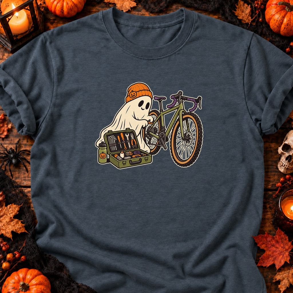T-shirt Fantôme cycliste et kit de réparation, coloris gris foncé chiné