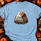 T-shirt Fantôme mycologue vintage, coloris bleu clair