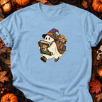 T-shirt Fantôme mycologue en balade, coloris bleu clair
