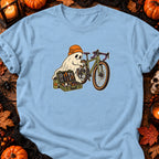 T-shirt Fantôme cycliste et kit de réparation, coloris bleu clair