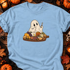 T-shirt Fantôme gourmet plateau de fromages, coloris bleu clair