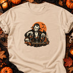 T-shirt Vampire et verres de vin, coloris naturel