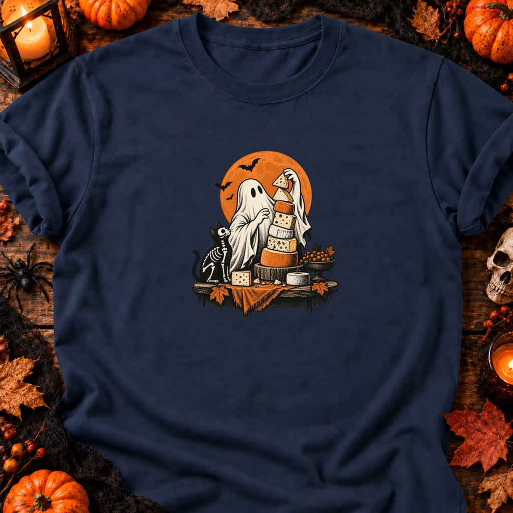 Fantôme et tour de fromages T-Shirt — T-shirt Navy