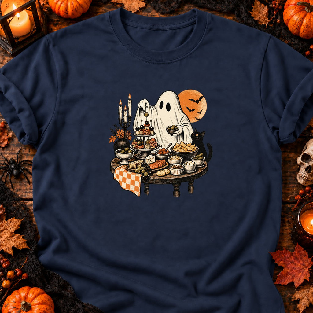 T-shirt Fantôme apéro vintage, coloris bleu marine