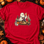 T-shirt Fantôme Apéro d’Automne, coloris rouge