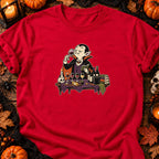 T-shirt Vampire Dégustation de Vin, coloris rouge