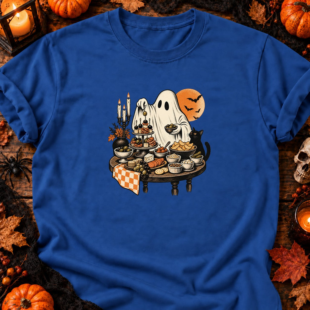 T-shirt Fantôme apéro vintage, coloris bleu roi