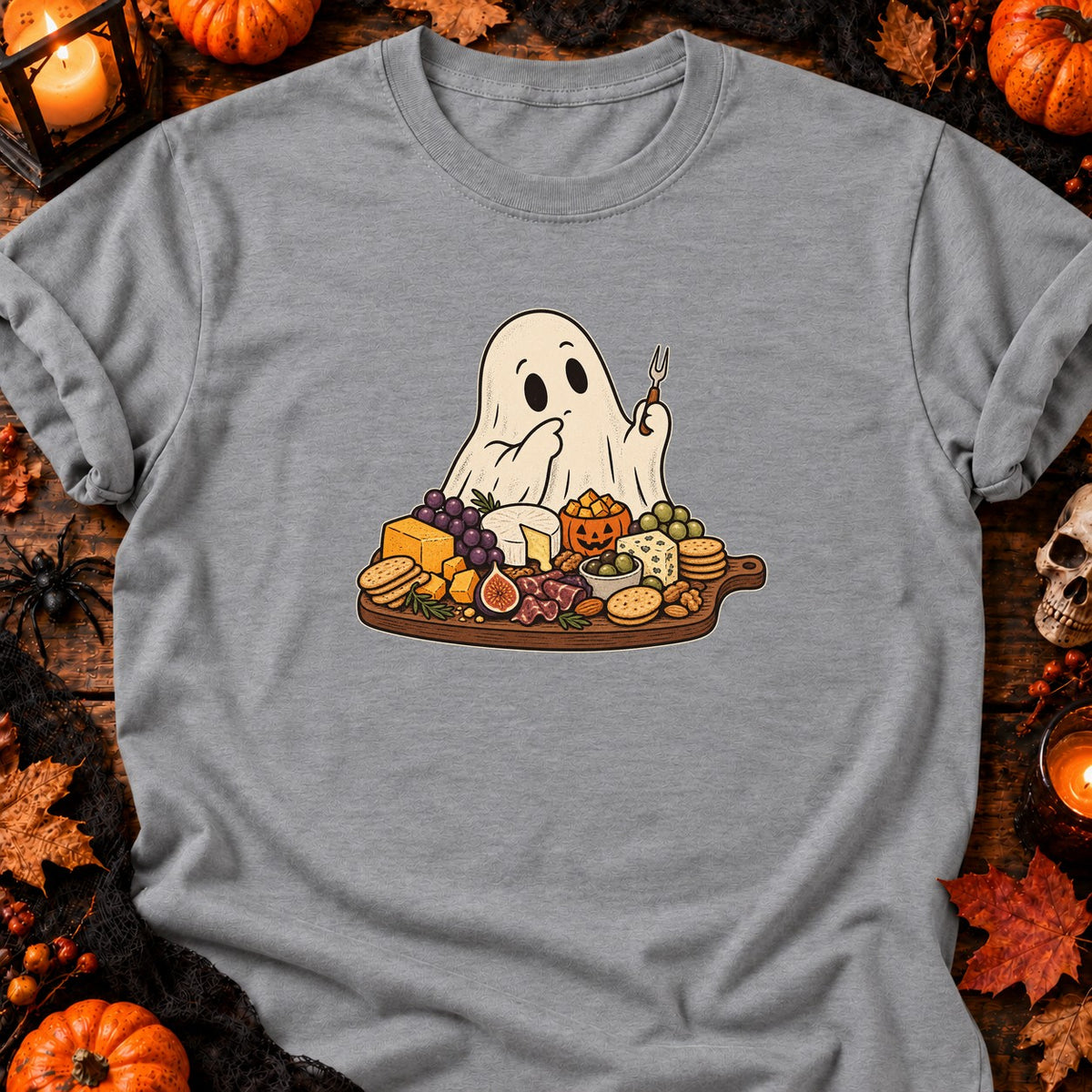 T-shirt Fantôme gourmet plateau de fromages, coloris gris sport