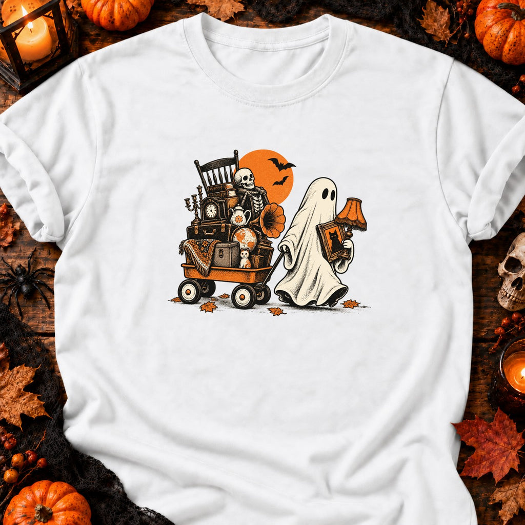 T-shirt Fantôme Brocanteur Vintage, coloris blanc