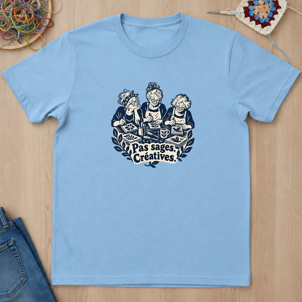 T-shirt mockup — Light Blue