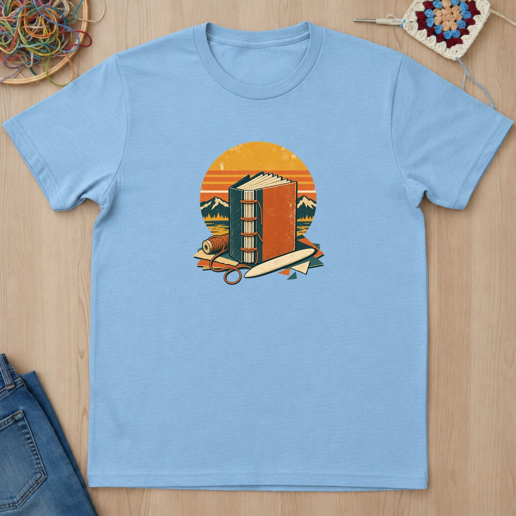 T-shirt mockup — Light Blue