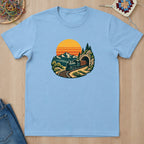 T-shirt mockup — Light Blue