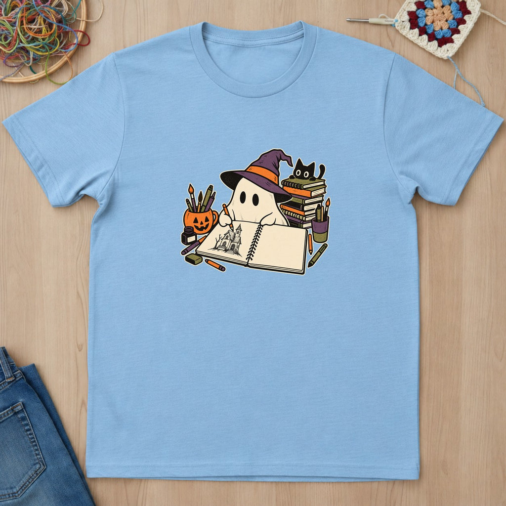 T-shirt mockup — Light Blue