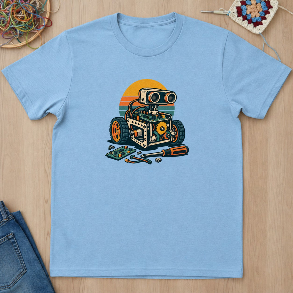 T-shirt mockup — Light Blue